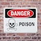 Signmission Poison Danger Sign, Plastic, 10in W x 7in L, 2PK OS-2PACK-DS-P-710-L-1531 - alternate 5